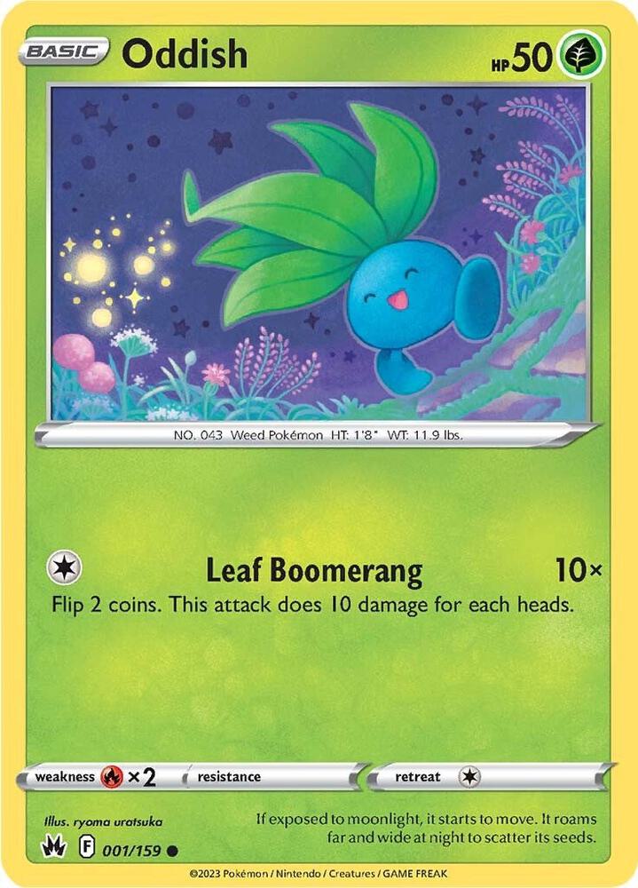 001/159 Oddish Normal - Crown Zenith (CRZ)