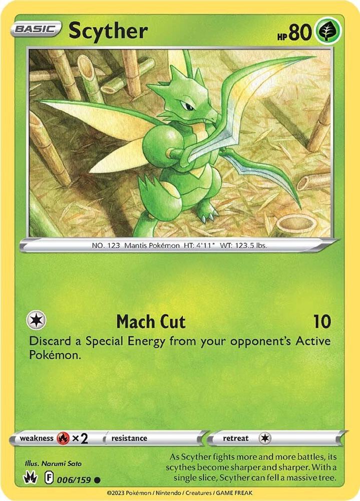 006/159 Scyther Normal - Crown Zenith (CRZ)