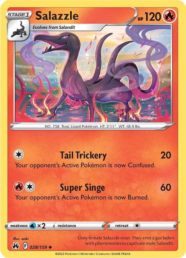 028/159 Salazzle Normal - Crown Zenith (CRZ)