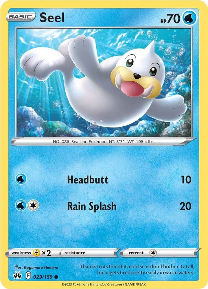 029/159 Seel Normal - Crown Zenith (CRZ)