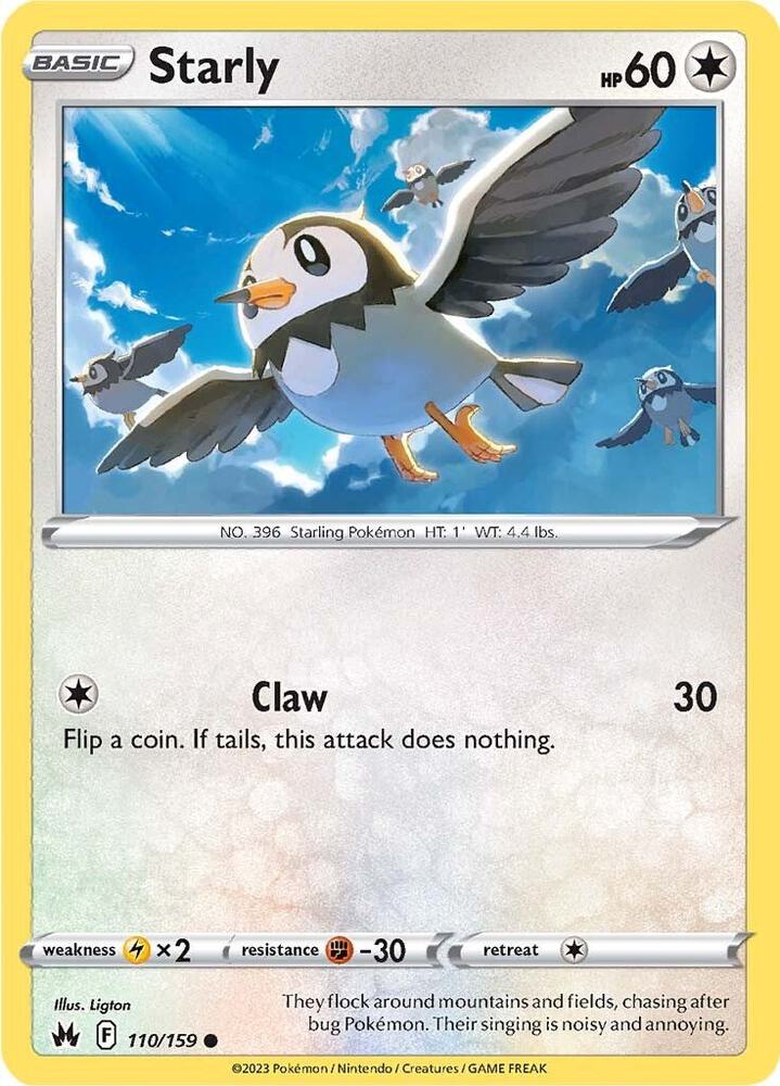 110/159 Starly Normal - Crown Zenith (CRZ)