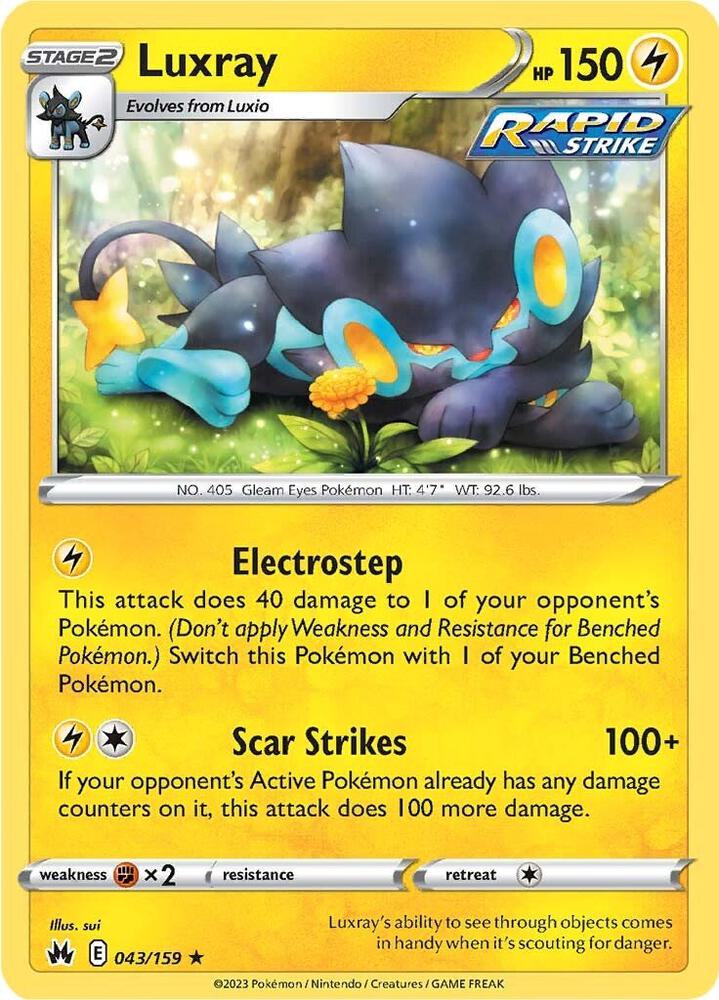 043/159 Luxray (43) Normal - Crown Zenith (CRZ)
