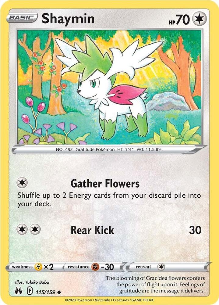 115/159 Shaymin Normal - Crown Zenith (CRZ)