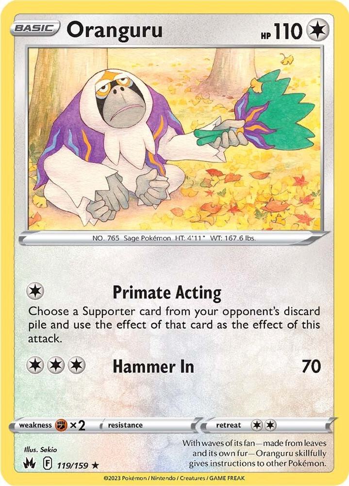 119/159 Oranguru Normal - Crown Zenith (CRZ)