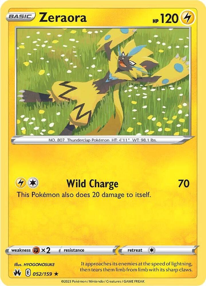 052/159 Zeraora Normal - Crown Zenith (CRZ)