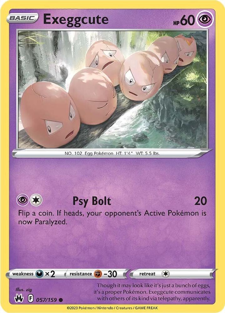 057/159 Exeggcute Normal - Crown Zenith (CRZ)