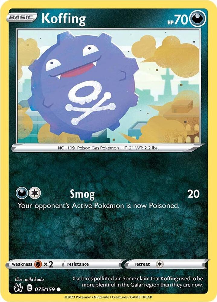075/159 Koffing Normal - Crown Zenith (CRZ)