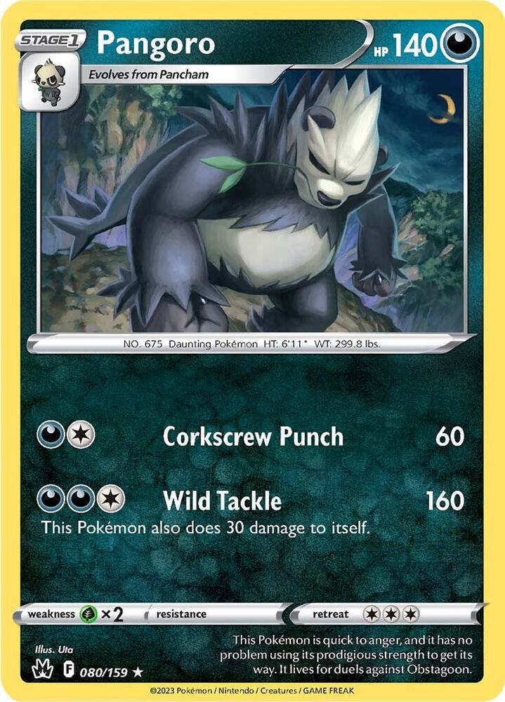 080/159 Pangoro Normal - Crown Zenith (CRZ)