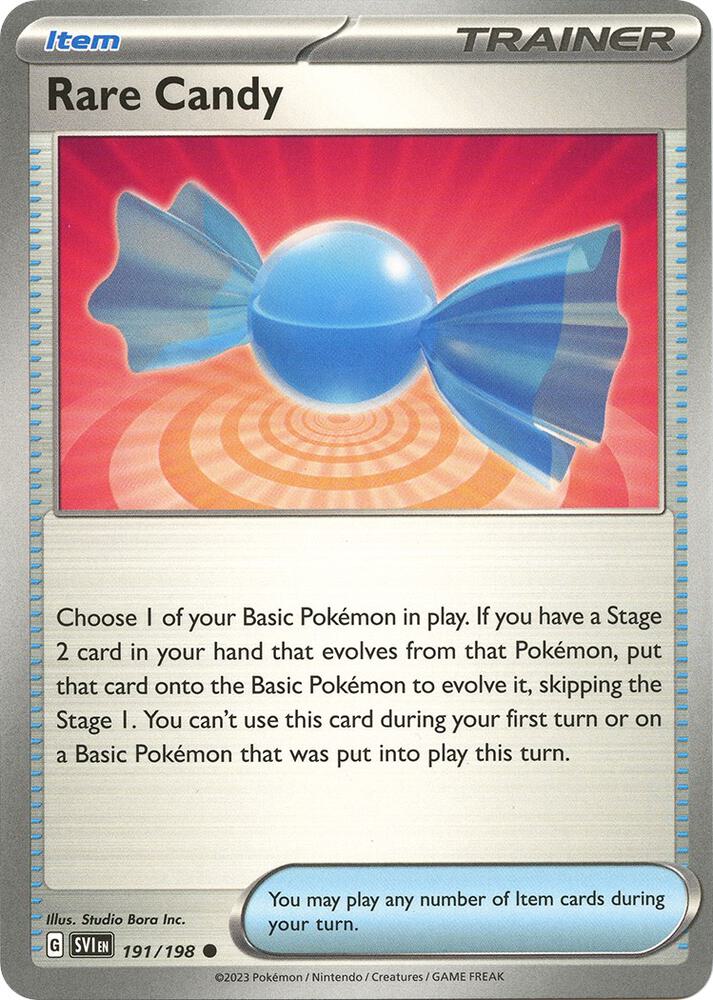 191/198 Rare Candy Normal - Scarlet & Violet Base Set (SCAR)