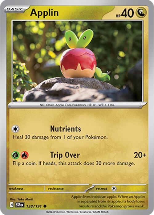 138/191 Applin Normal - Surging Sparks (SV8)