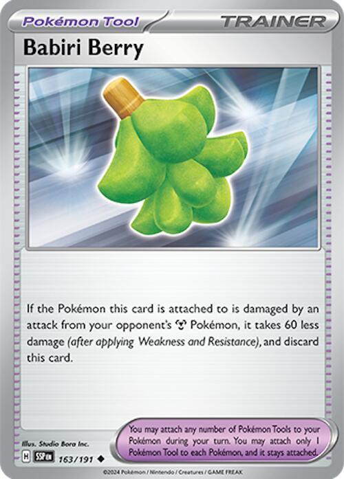 163/191 Babiri Berry Normal - Surging Sparks (SV8)