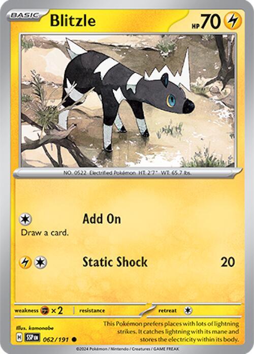 062/191 Blitzle Normal - Surging Sparks (SV8)