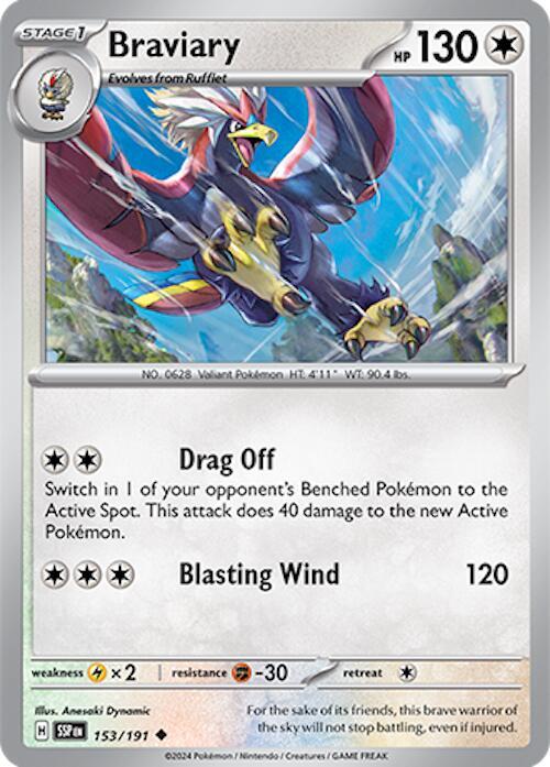 153/191 Braviary Normal - Surging Sparks (SV8)