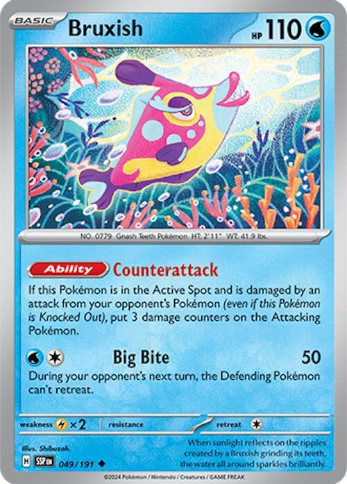 049/191 Bruxish Normal - Surging Sparks (SV8)