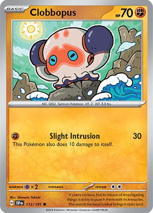 112/191 Clobbopus Normal - Surging Sparks (SV8)