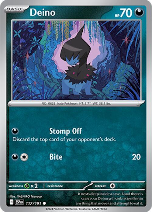 117/191 Deino Normal - Surging Sparks (SV8)