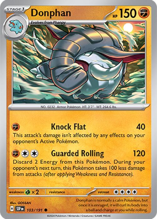 103/191 Donphan Normal - Surging Sparks (SV8)