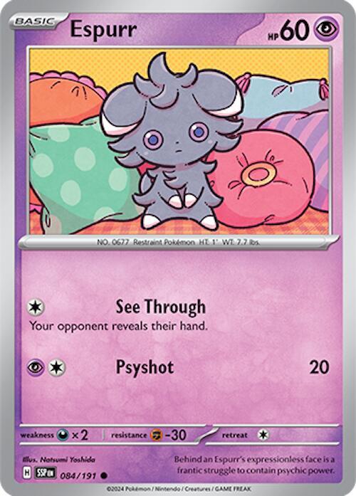 084/191 Espurr Normal - Surging Sparks (SV8)