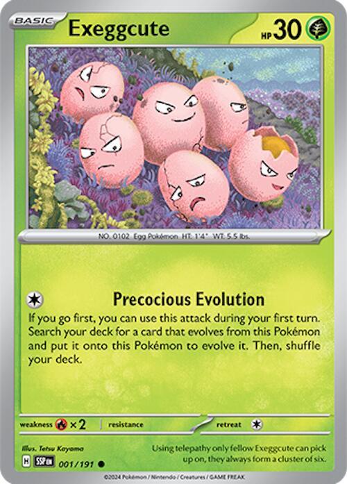 001/191 Exeggcute Reverse Holo - Surging Sparks (SV8)