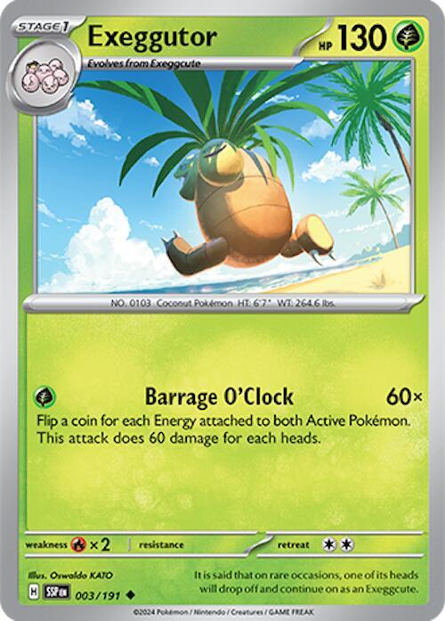 003/191 Exeggutor Normal - Surging Sparks (SV8)