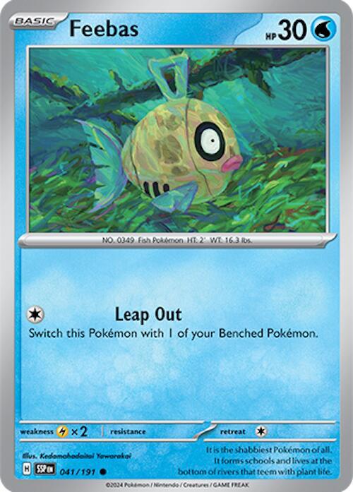 041/191 Feebas Reverse Holo - Surging Sparks (SV8)