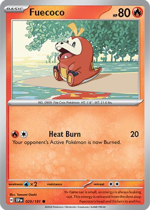 029/191 Fuecoco Normal - Surging Sparks (SV8)
