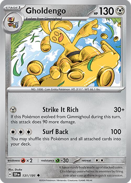 131/191 Gholdengo Normal - Surging Sparks (SV8)