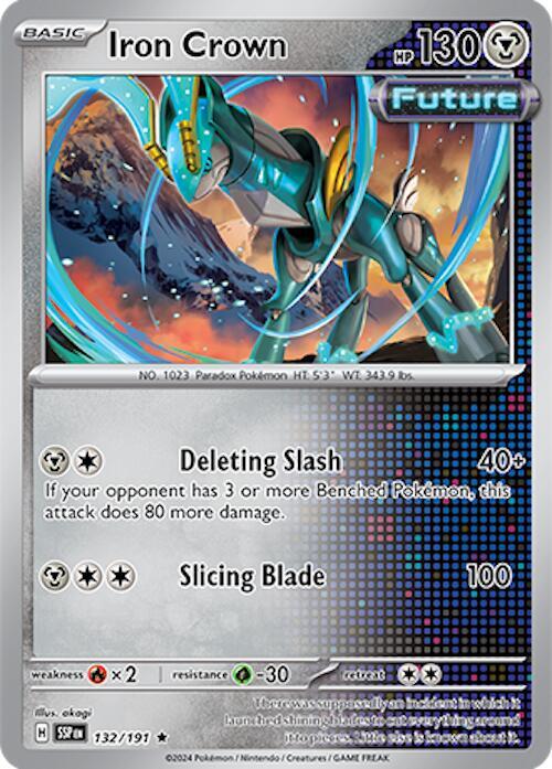 132/191 Iron Crown Holo - Surging Sparks (SV8)