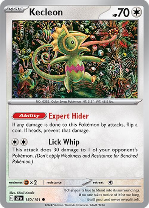 150/191 Kecleon Reverse Holo - Surging Sparks (SV8)