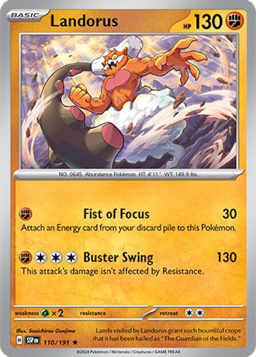 110/191 Landorus Holo - Surging Sparks (SV8)