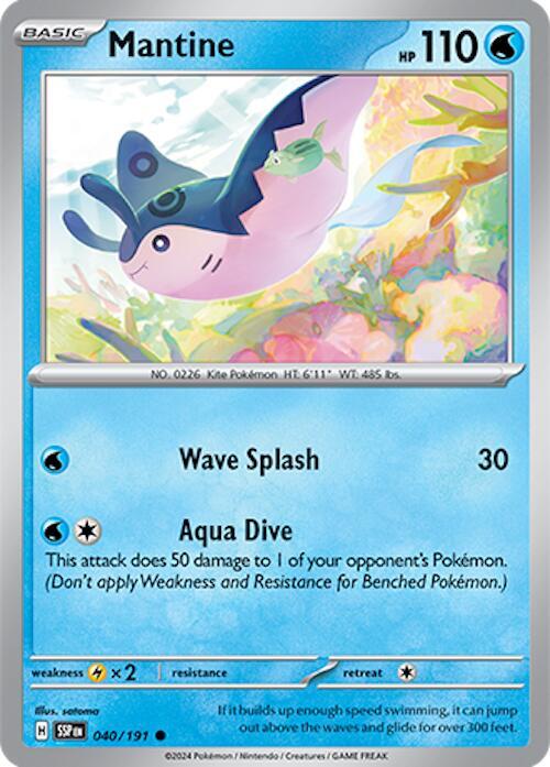 040/191 Mantine Normal - Surging Sparks (SV8)