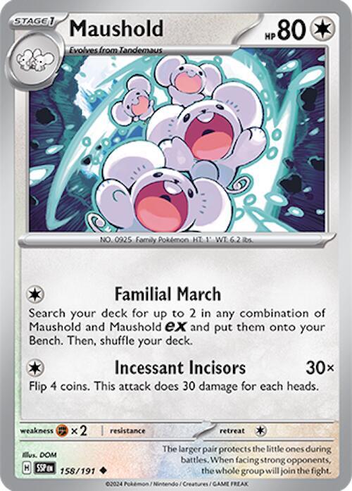 158/191 Maushold Normal - Surging Sparks (SV8)