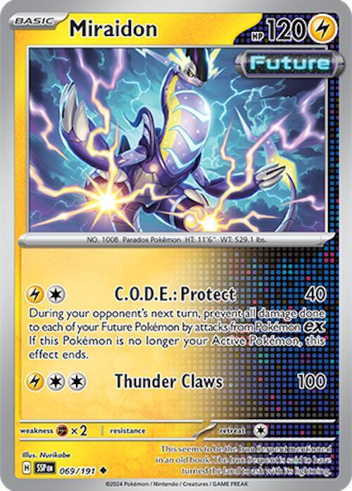 069/191 Miraidon Reverse Holo - Surging Sparks (SV8)