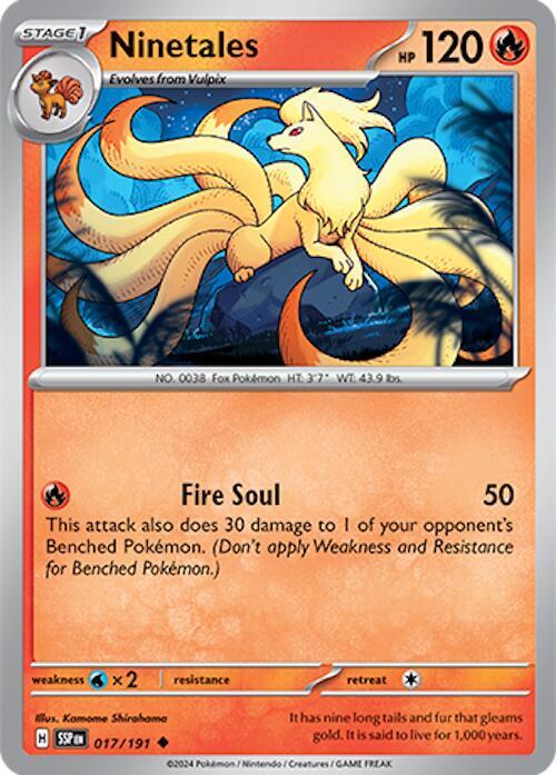 017/191 Ninetales Normal - Surging Sparks (SV8)