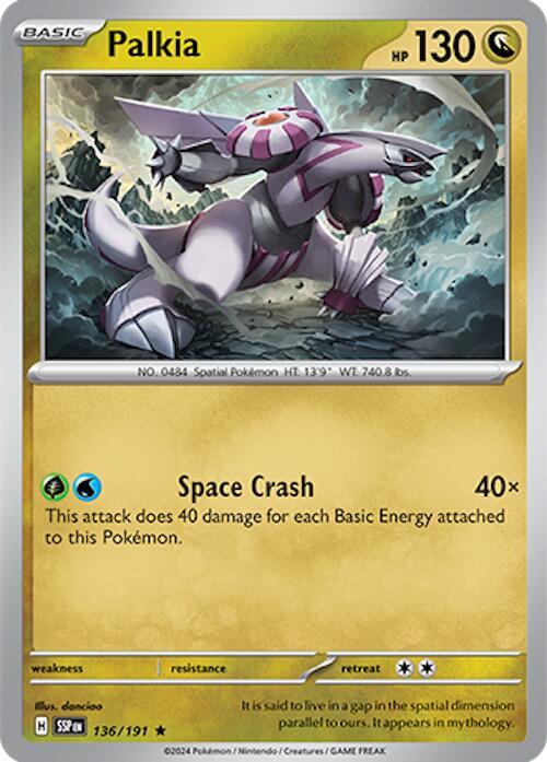 136/191 Palkia Holo - Surging Sparks (SV8)