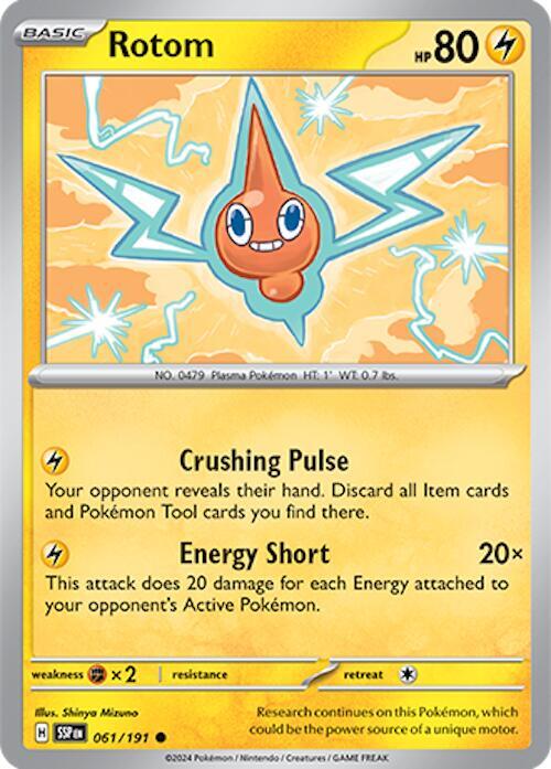 061/191 Rotom Normal - Surging Sparks (SV8)