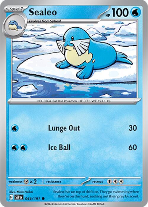 044/191 Sealeo Normal - Surging Sparks (SV8)