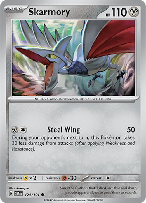 124/191 Skarmory Normal - Surging Sparks (SV8)