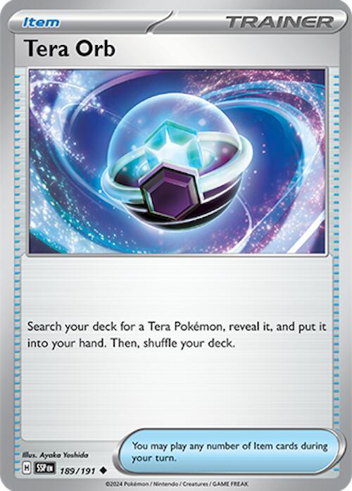 189/191 Tera Orb Reverse Holo - Surging Sparks (SV8)