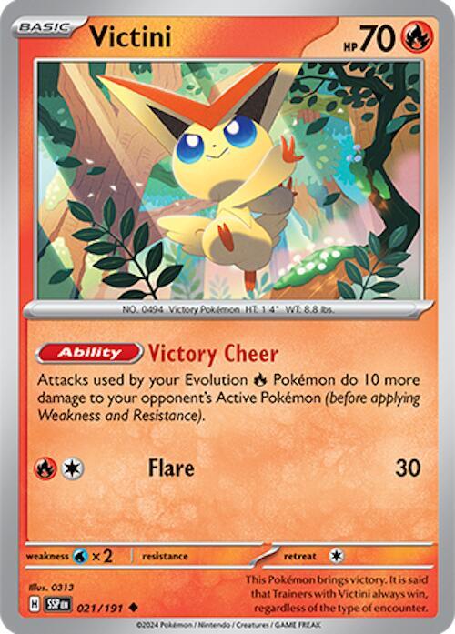 021/191 Victini Normal - Surging Sparks (SV8)