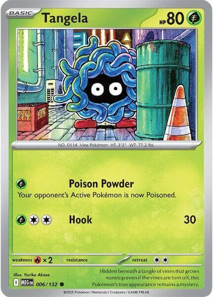 006/132 Tangela Reverse Holo - Mega Evolution (MEGA)
