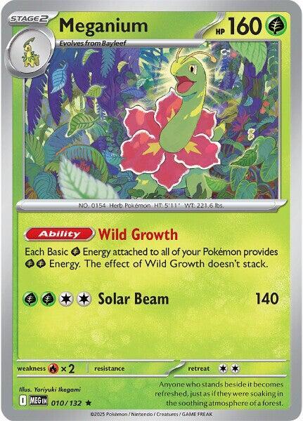 010/132 Meganium Reverse Holo - Mega Evolution (MEGA)