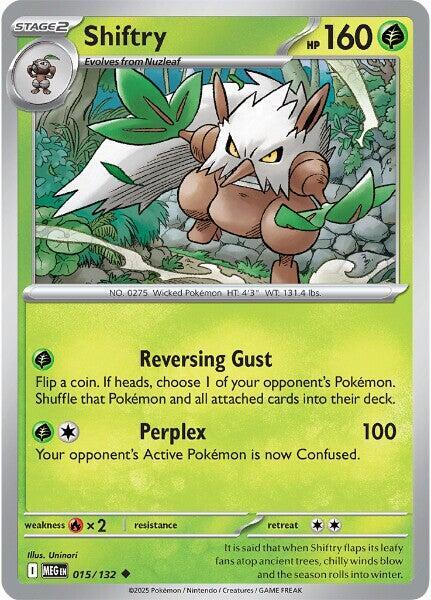 015/132 Shiftry Reverse Holo - Mega Evolution (MEGA)