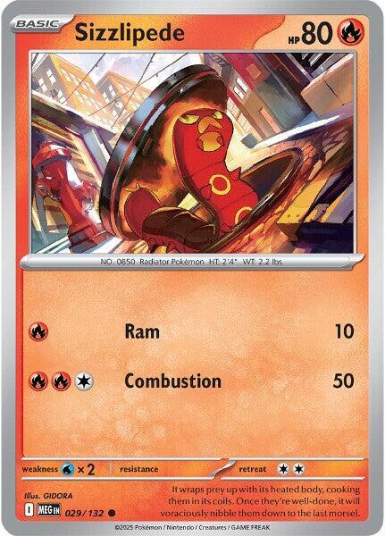029/132 Sizzlipede Normal - Mega Evolution (MEGA)
