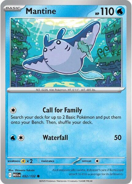032/132 Mantine Normal - Mega Evolution (MEGA)