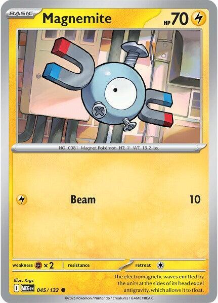045/132 Magnemite Reverse Holo - Mega Evolution (MEGA)