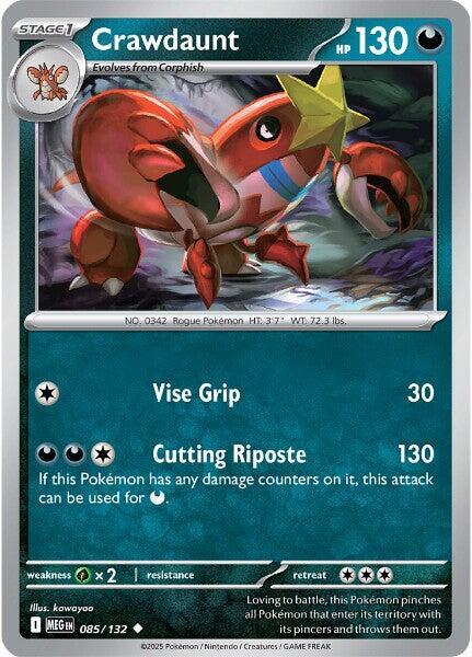 085/132 Crawdaunt Reverse Holo - Mega Evolution (MEGA)