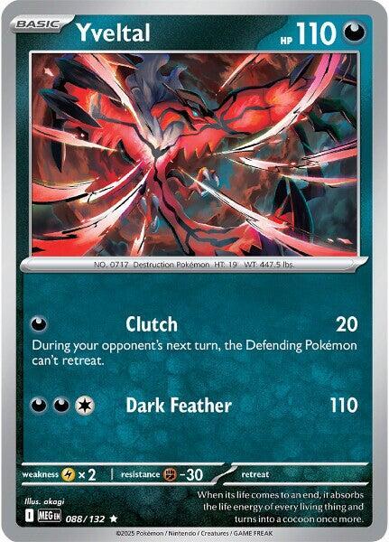 088/132 Yveltal Reverse Holo - Mega Evolution (MEGA)