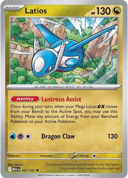 101/132 Latios Reverse Holo - Mega Evolution (MEGA)