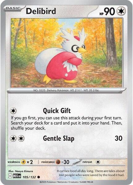 105/132 Delibird Normal - Mega Evolution (MEGA)